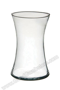 8" GATHERING GLASS VASE CRYSTAL