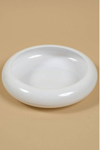 9" FRISBEE DISH WHITE PKG/6