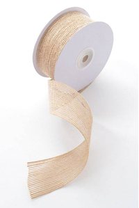 1.5" X 10YDS JUTE RIBBON NATURAL