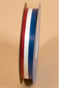5/8" X 50YDS TRI-COLOR RIBBON RED/WH/BLUE