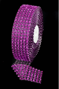 1.5" X 5YDS DIAMOND WRAP PURPLE