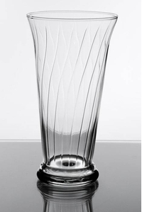 10.5" ROMANESQUE VASE CLEAR