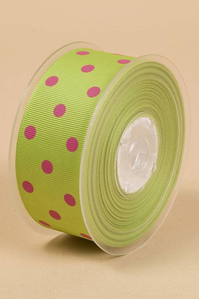 1-1/2" X 17YDS GROSGRAIN APPLE GREEN #550