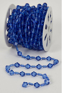 10YDS BEADED GARLAND ROLL ROYAL BLUE