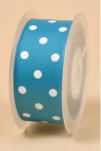 1-1/2" X 17YDS GROSGRAIN TORNADO BLUE #343