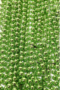ROUND PARTY BEADS LIGHT GREEN PKG/12