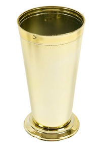 7.5" LARGE MINT JULEP CUP GOLD PKG/6