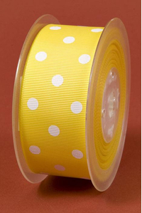 1-1/2" X 17YDS GROSGRAIN RIBBON LEMON #640