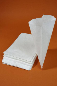 8.5" X 11" MERCHANDISING BAG WHITE PKG/100