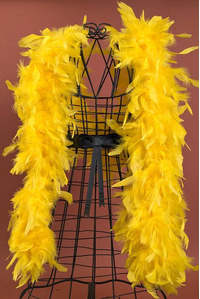 72" FEATHER BOAS (60GM) YELLOW