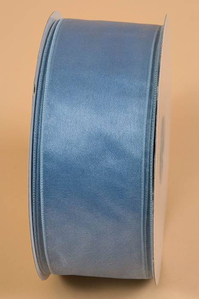 2.5" X 50YDS WIRED SHEER SPRING RIBBON BLUE