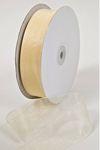 ORGANDY RIBBON IVORY