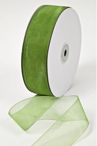 ORGANDY RIBBON APPLE GREEN