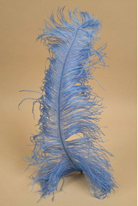 18"- 22" SINGLE OSTRICH FEATHER LIGHT BLUE