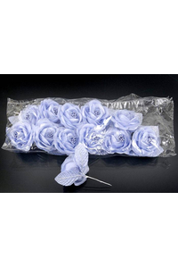 4" SATIN ROSE PICK W/PIPS PERIWINKLE PKG/12