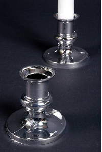 2.5" CANDLE HOLDER SILVER PKG/12