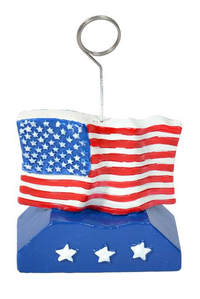 US FLAG PHOTO HOLDER & BALLOON WEIGHT