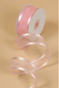 ORGANZA SATIN EDGE RIBBON - PINK #05