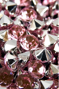 5MM DIAMOND RHINESTONE PINK PKG/210