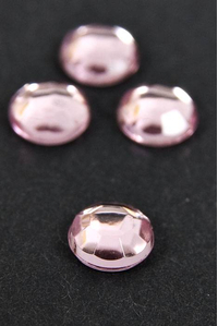 5MM ACRYLIC ROUND RHINESTONE LIGHT PINK (APPR. 210 PCS)