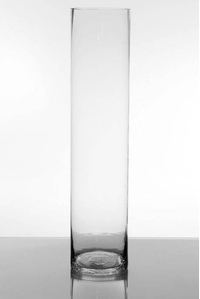 5" X 22" CYLINDER VASE CLEAR