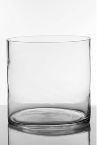 10" X 10" CYLINDER VASE CLEAR