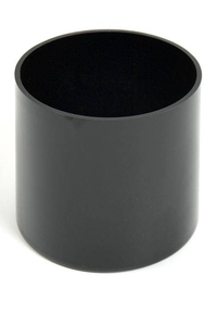 5" X 5" CYLINDER VASE BLACK