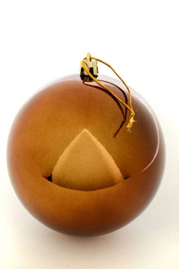 100MM SHINY PLASTIC BALL CHOCO PKG/6