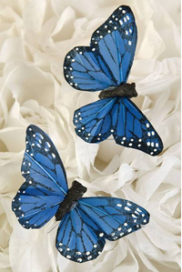 3'' BUTTERFLY BLUE PKG/12