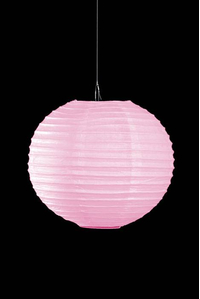 10" ROUND PAPER LANTERN PINK