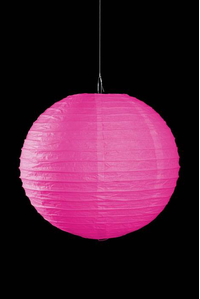 12" ROUND PAPER LANTERN FUCHSIA