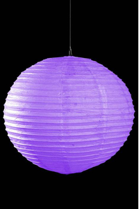 20" ROUND PAPER LANTERN PURPLE