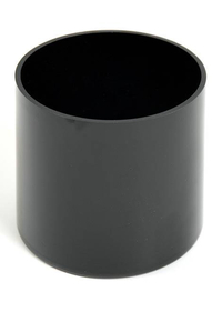 6" X 6" CYLINDER VASE BLACK