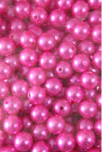 14MM ABS PEARL BEADS HOT PINK PKG(500g)