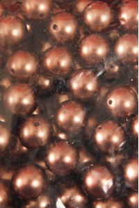 20MM ABS PEARL BEADS BROWN PKG(500g)