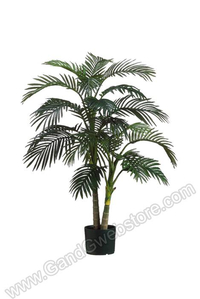 4FT GOLDEN CANE PALM TREE IN PLASTIC POT GREEN