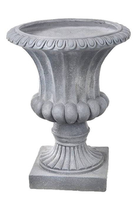 16"D X 21T CONCRETE FLUTED URN ANGY
