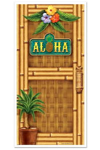 30" X 5FT" ALOHA DOOR COVER MULTICOLOR