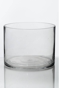 8" X 6" CYLINDER VASE CLEAR