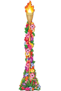 JOINTED FLORAL TIKI TORCH