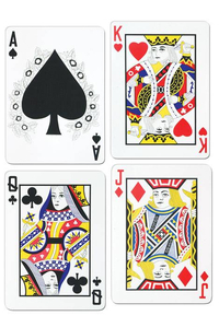 25" X 18" PLAYING CARDS CUTOUTS ASSORT SET/4