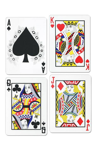 17.5" PLAYING CARD CUTOUT ASSORT PKG/4
