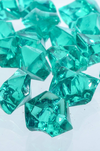 LARGE ACRYLIC CUBE TEAL PKG/1LB