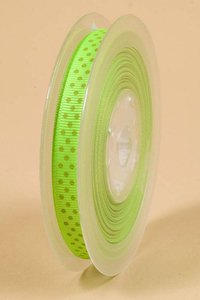 3/8" X 17YDS GROSGRAIN ACID GREEN #556