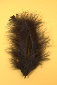 3.5" OSTRICH FEATHERS BLACK PKG/100