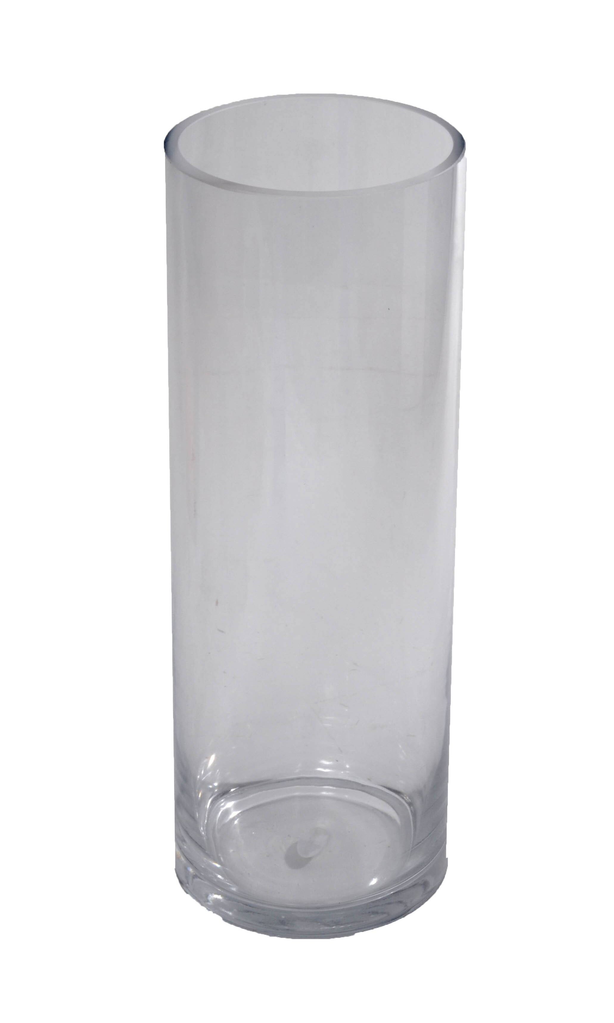 5" x 14" Cylinder Glass Vase Clear 1 Piece Mega Vases 