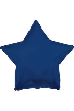 18" FOIL STAR BALLOON NAVY BLUE PKG/10