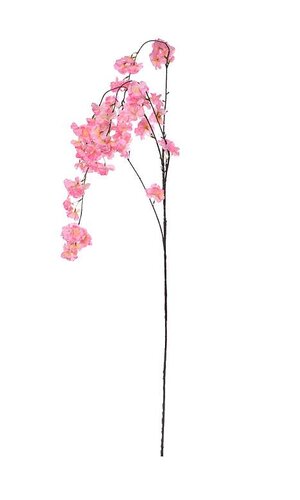 55" Silk Hanging Cherry Blossom Spray Light Pink