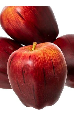 4" WEIGHTED DELICIOUS APPLE RED PKG/12