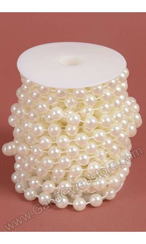 12MM X 10YDS PEARL GARLAND IVORY